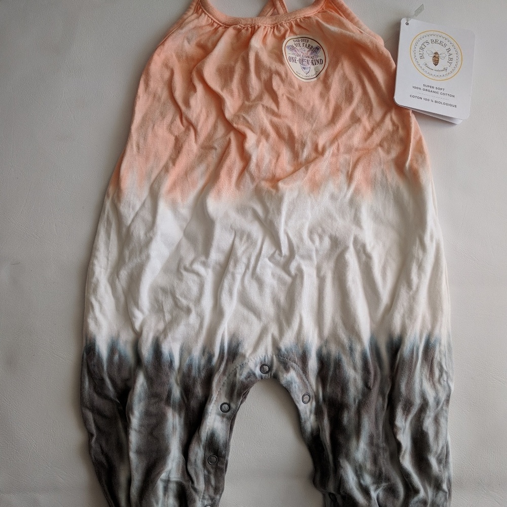 NEW Burt's Bees summer romper size 3-6 months